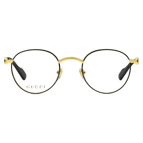 gucci round metal glasses optical